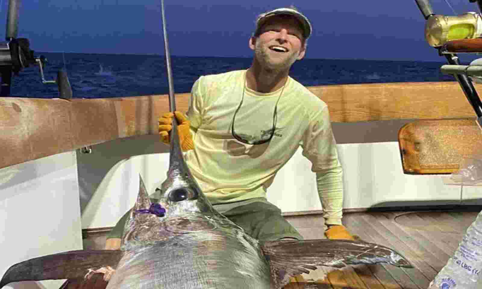 Maryland man reels in 301-pound swordfish after 8-hour struggle