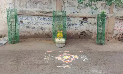 Religious symbols and sacred texts transform Chirala into a clean city