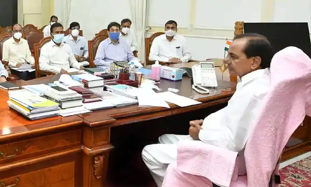 Telangana cabinet meeting at Pragati Bhavan