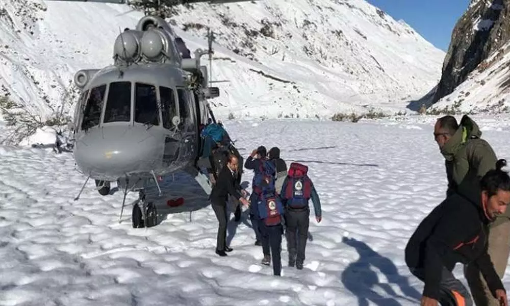 Stranded people rescued in Himachal Pradesh
