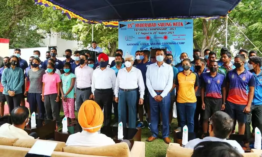 Laser National Coaching Camp organised in collaboration with the EMESA and LCAI at the Hussain Sagar Lake started from Sunday