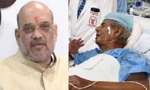 Amit Shah visits Kalyan Singh in hospital at SGPGIMS