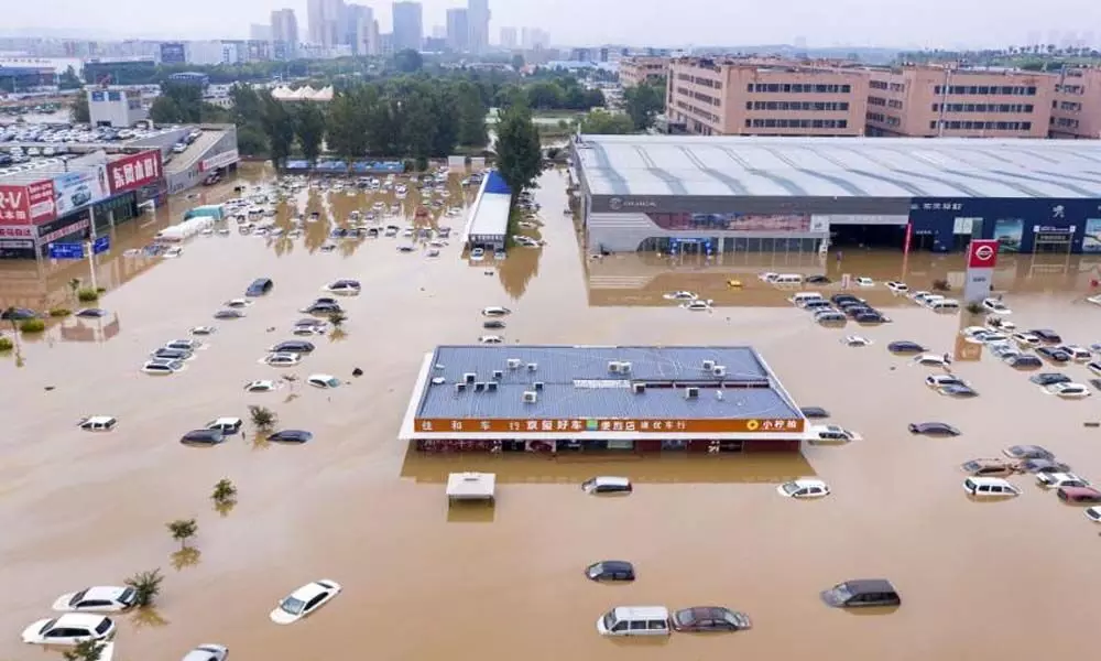 Torrential rains triggers floods in Chinas Henan province