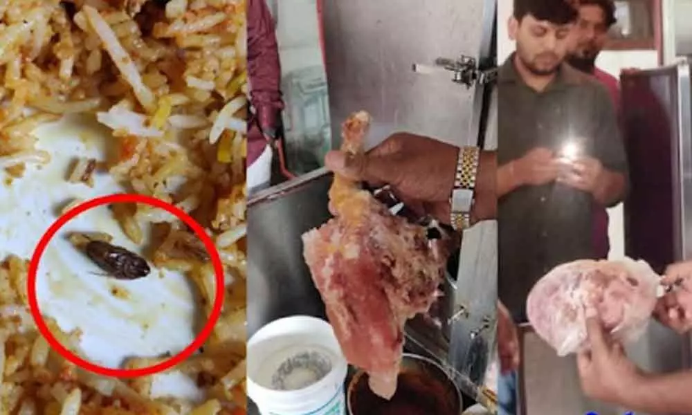 A hotel in Adilabad has been fined of Rs 50,000 after the staff served cockroach with biryani