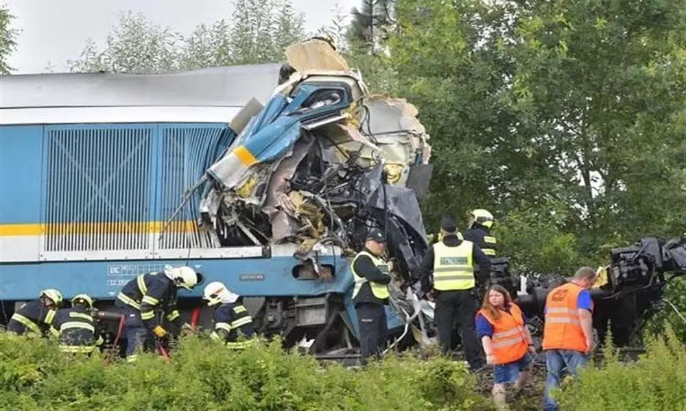 Two trains collided in Czech Republic