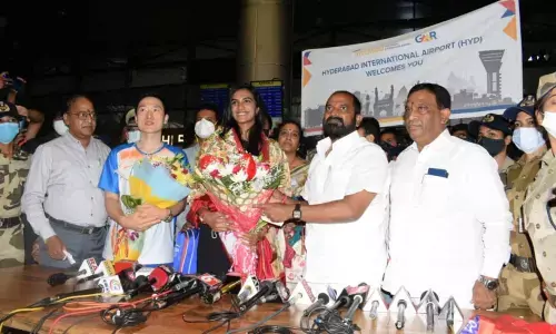Tokyo Olympics bronze medallist PV Sindhu receives warm welcome in Hyderabad
