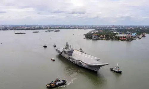 First ‘Make in India’ aircraft carrier begins sea trial