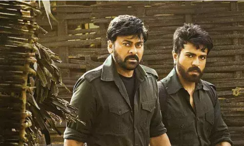 Megastar Chiranjeevi and Ram Charan