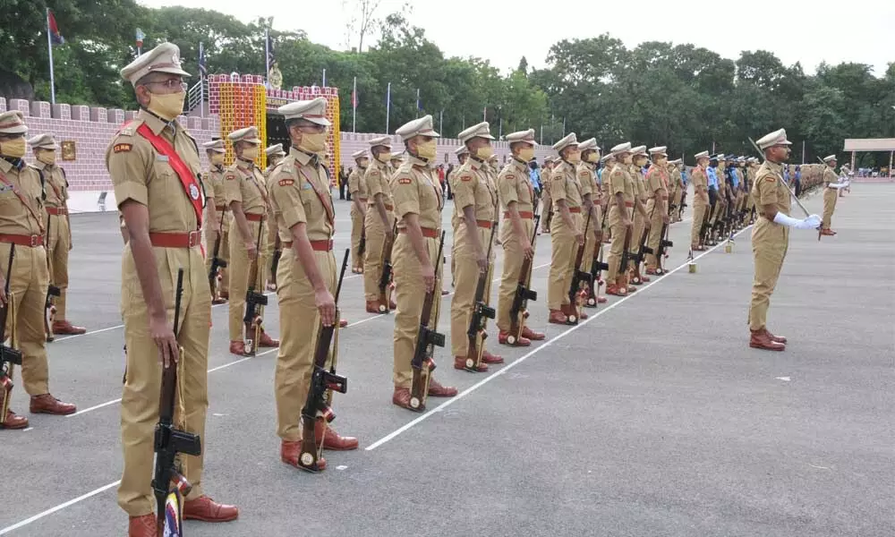 Passing out parade of IPS probationers held in Hyderabad