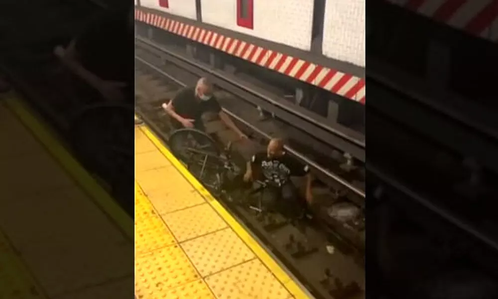 Trending Video Of A Man Jumping On A Subway