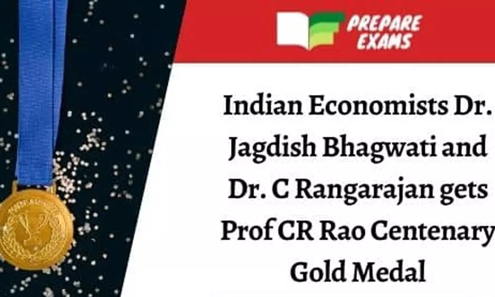Prof CR Rao Centenary Gold Medal -2020 for Dr C Rangarajan