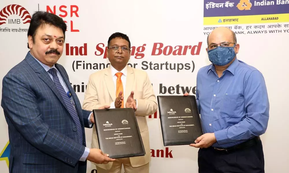 IIMB, Indian Bank sign MoU to give ‘springboard’ to start-ups