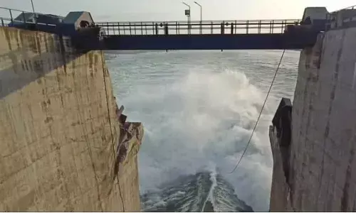 First flood warning issued at Prakasam barrage