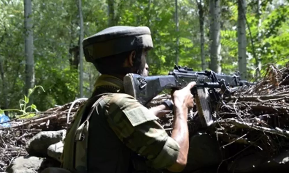 One terrorist has been killed in an ongoing encounter