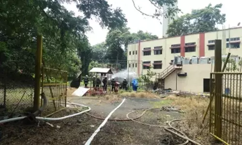 Liquid Petroleum Gas (LPG) leak from a tanker at the Kasturba Hospital