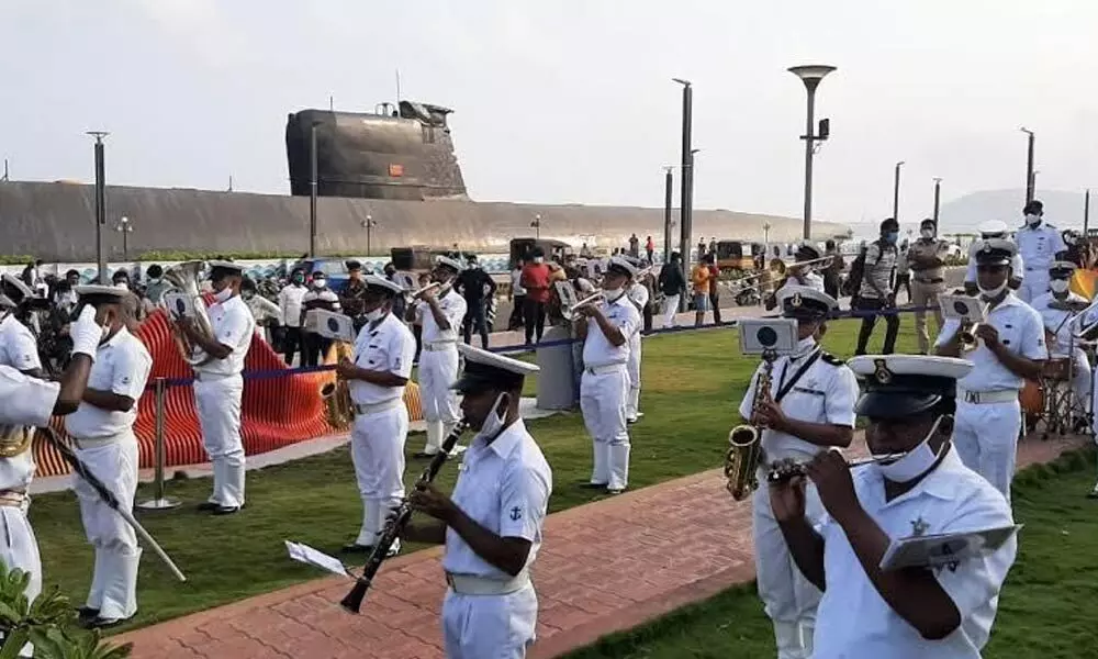 A live band concert organised by the Eastern Naval Command at Beach Road in Visakhapatnam on Sunday