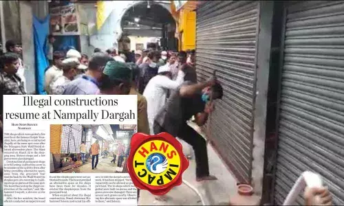 Wakf Board swings into action, stops illegal  re-construction works at dargah