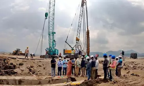 Construction of Lower Coffer Diaphragm wall begins at Polavaram project