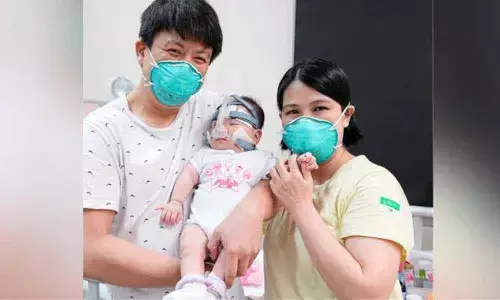 Kwek Yu Xuan weighed about as much as an apple when she was born last year.