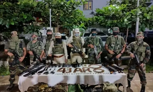 Huge cache of arms smuggled from Myanmar seized in Manipur