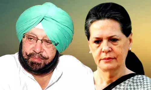 Punjab Chief Minister Amarinder Singh meets Congress President Sonia Gandhi