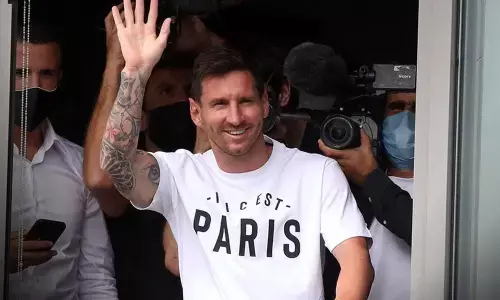 Argentine footballer Lionel Messi