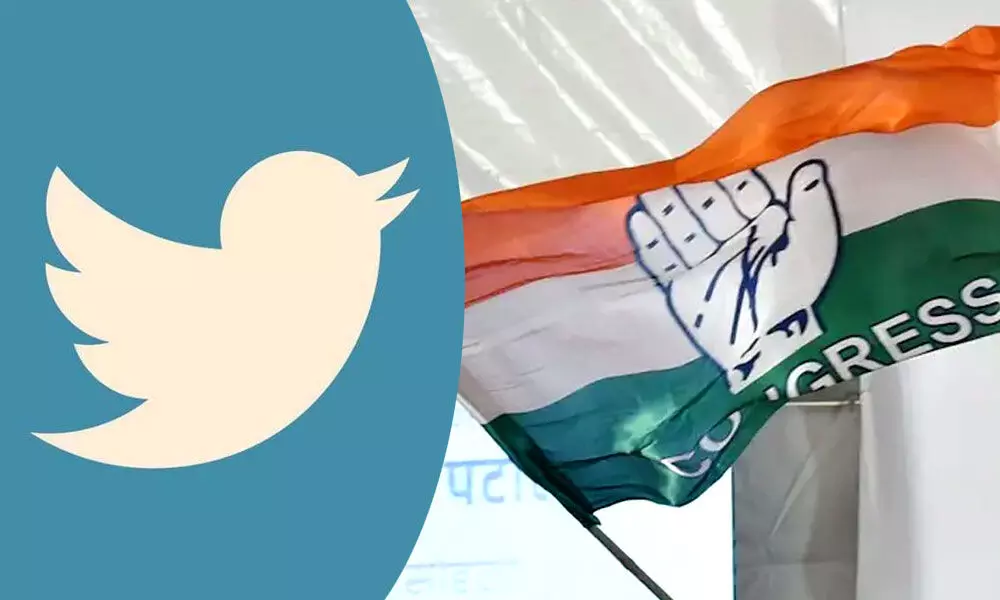 Congress party claimed that the Twitter handles of its party