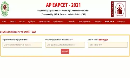 AP EAPCET 2021 Hall tickets released