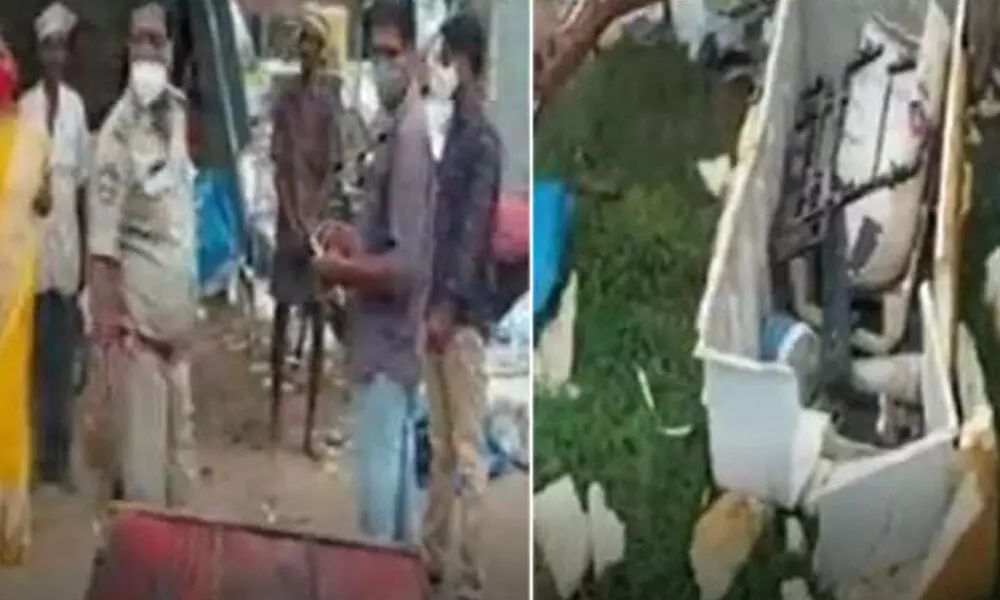 Andhra Pradesh: A huge explosion took place in Bhimavarams Undi Road
