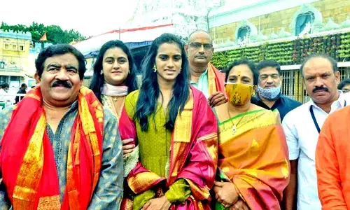 Leading badminton player PV Sindhu