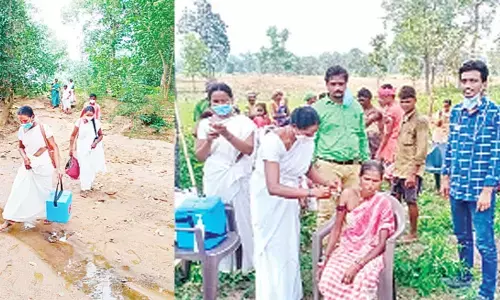 Kothagudem: Mobile vaccination drive reaches out to thandas