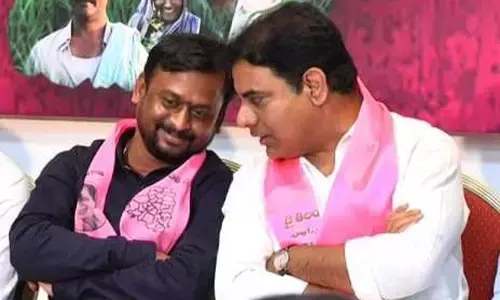 Gellu Srinivas Yadav and KTR
