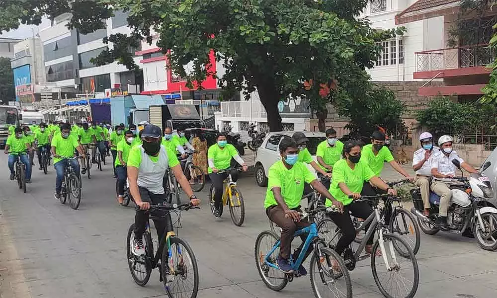 ‘Freedom from Covid Ride’ organised to create awareness on vaccine
