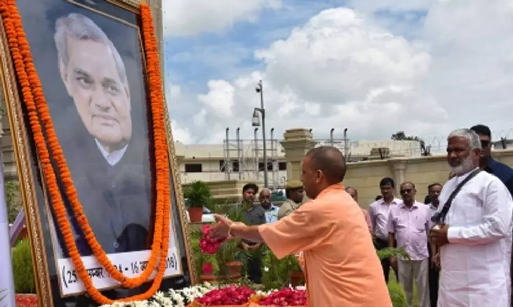 Yogi Adityanath pays tributes to Vajpayee on his anniversary