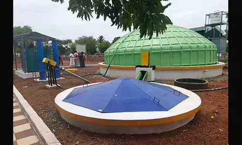 Biodegradable waste is converted into biogas, which is then used to produce electricity. (Photo| EPS)