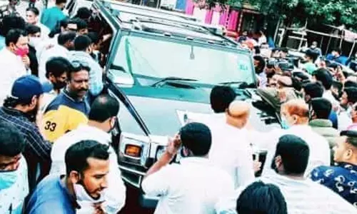 Bandh call by BJP against TRS violent acts evoked poor response in Malkajgiri segment as local TRS MLA M Hanumantha Rao