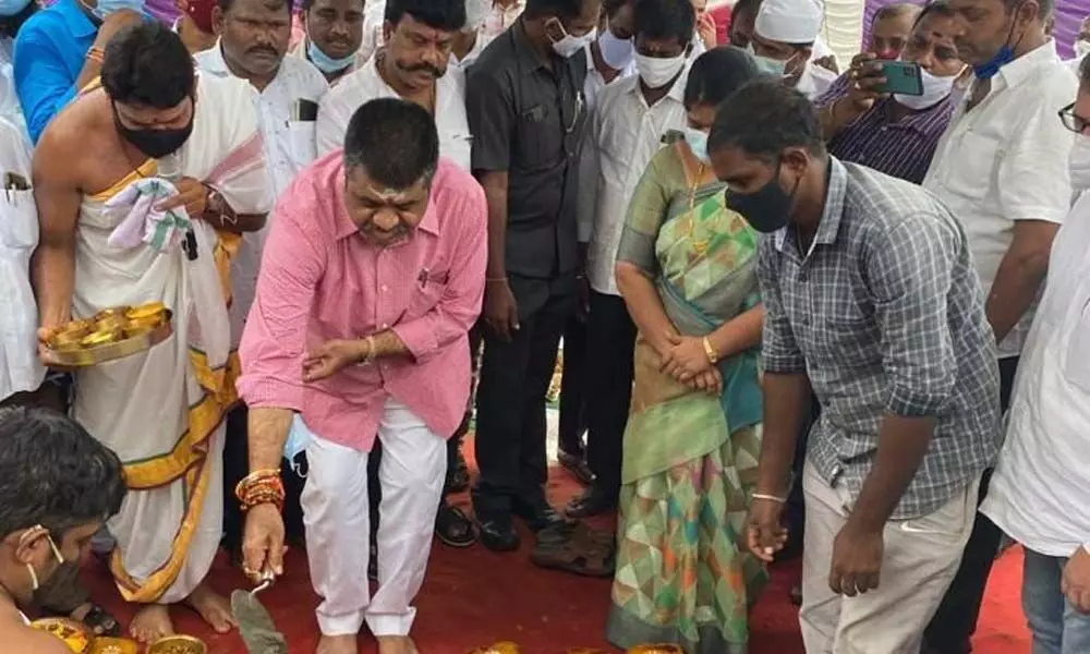 Tourism Minister M Srinivasa Rao and city Mayor Golagani Hari Venkata Kumari laid a foundation stone for the testing centre in Visakhapatnam  on Tuesday