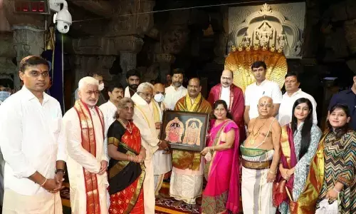 Lok Sabha speaker Om Birla visits Tirumala and offers prayers