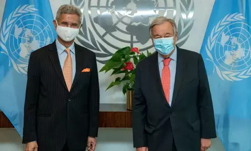 minister S Jaishankar met with UN secretary general Antonio Guterres