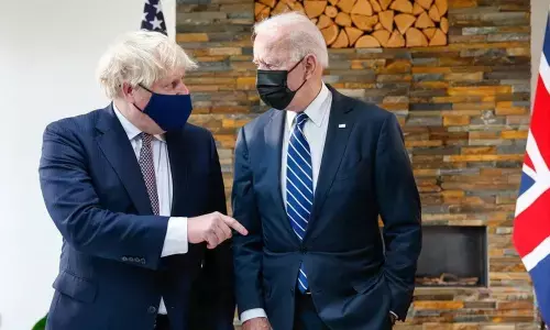 British Prime Minister Boris Johnson and US President Joe Biden