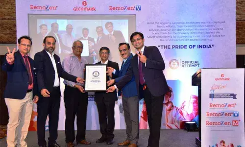 Glenmark breaks world record for largest pin badge sentence