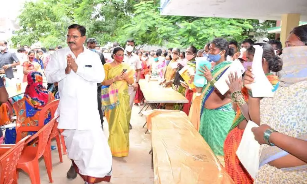 Singireddy Niranjan Reddy, the Minister for Agriculture, laid foundation stones for development works and took part in several programmes in Wanaparthy district on Sunday