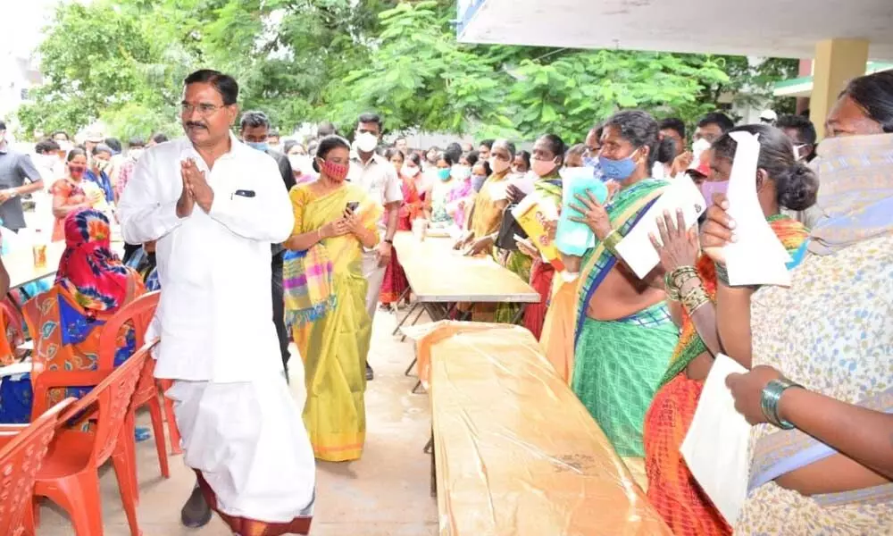 Singireddy Niranjan Reddy, the Minister for Agriculture, laid foundation stones for development works and took part in several programmes in Wanaparthy district on Sunday