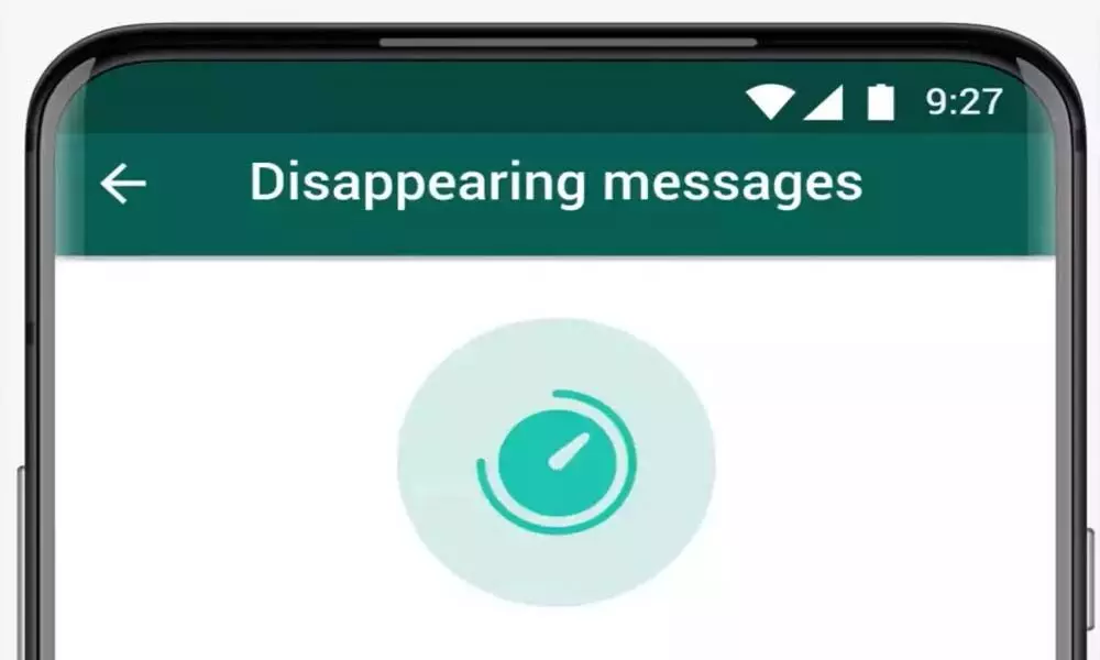 WhatsApp Disappearing Message