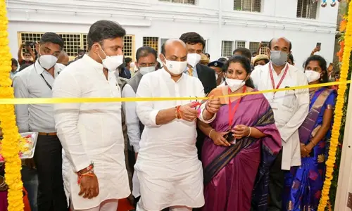 Karnataka: Students throng high schools, pre-university colleges