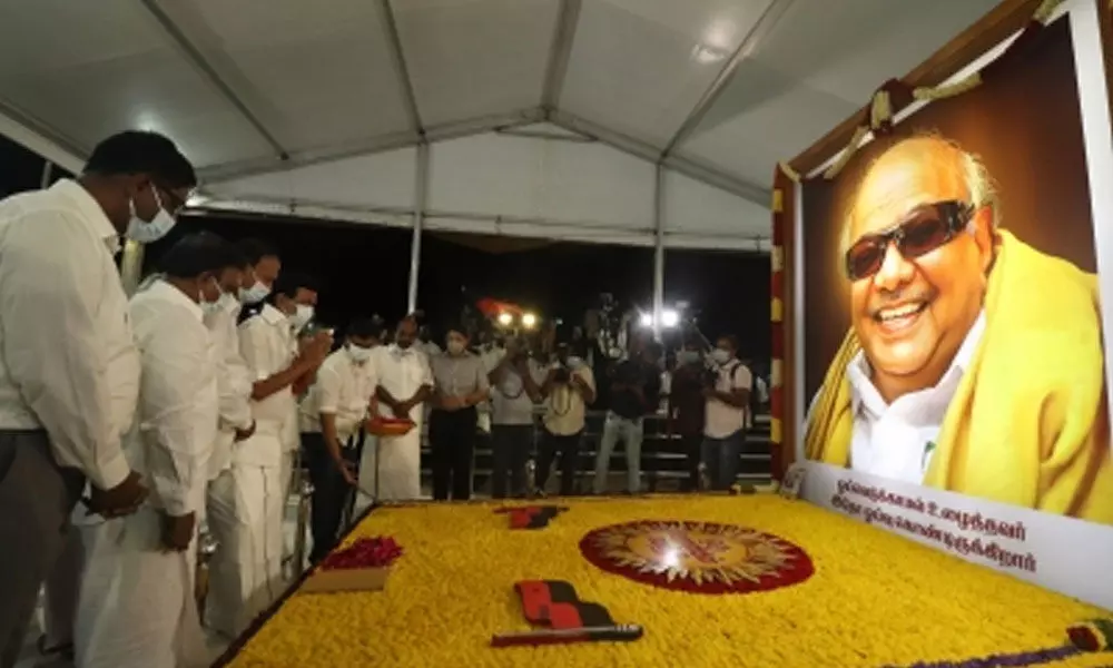 Memorial to Karunanidhi in Chennai: MK Stalin