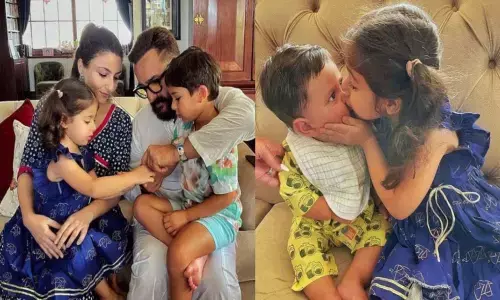 Soha Ali Khan’s Daughter Inaaya Kemmu Celebrates Her First Rakhi With Little Jeh