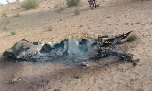 IAF MiG-21 crashes in Barmer, pilot ejects safely
