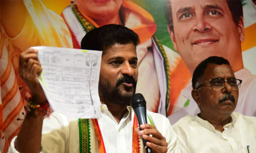 Revanth Reddy reiterates land grab charges against Malla Reddy