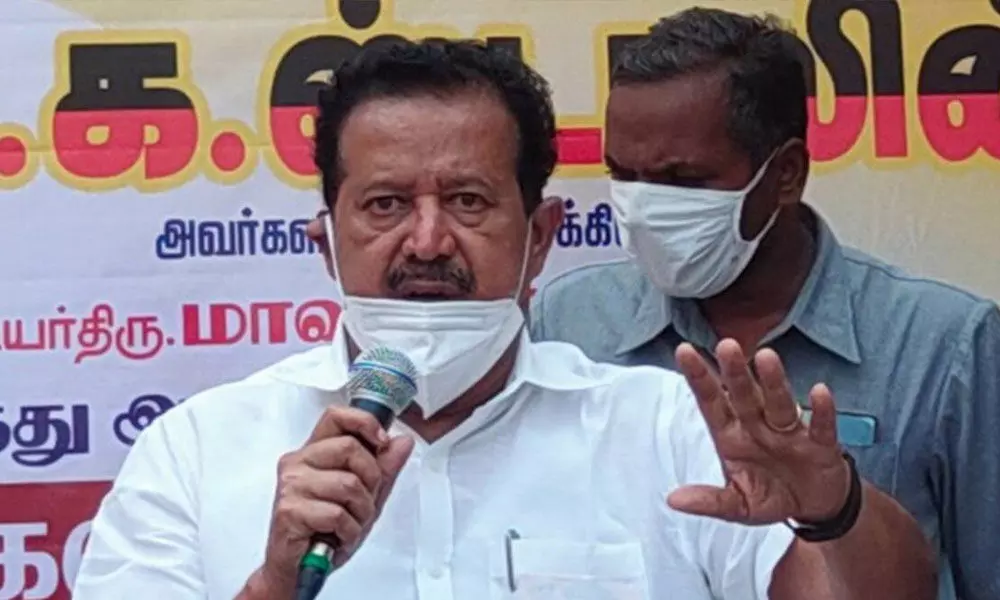 Tamil Nadu Higher Education Minister K Ponmudi. (Twitter/@KPonmudiMLA)